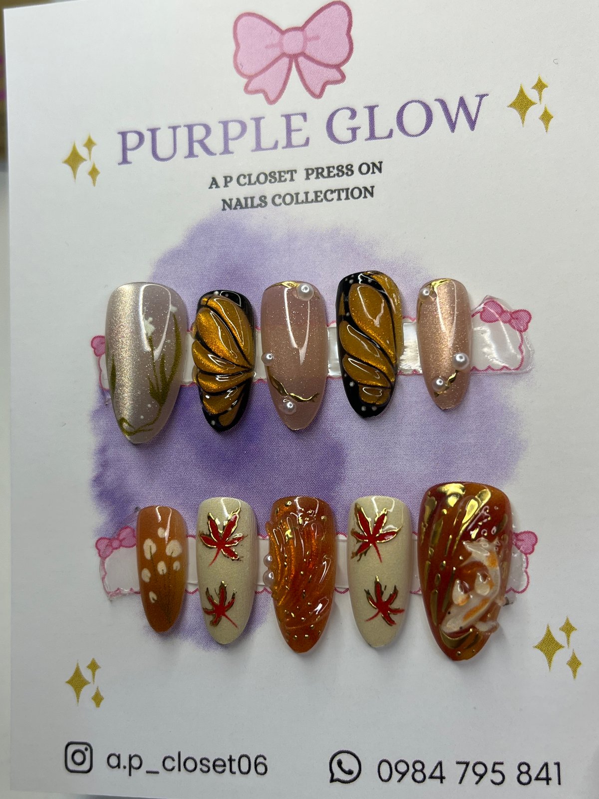 ᥫ᭡ Uñas press on nails | Almendradas premium  - 2