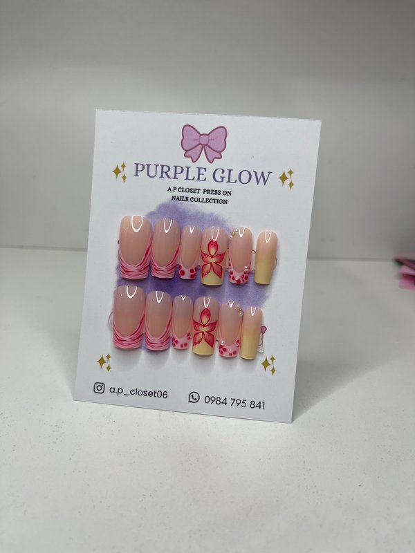 Press on nails cuadrado largo