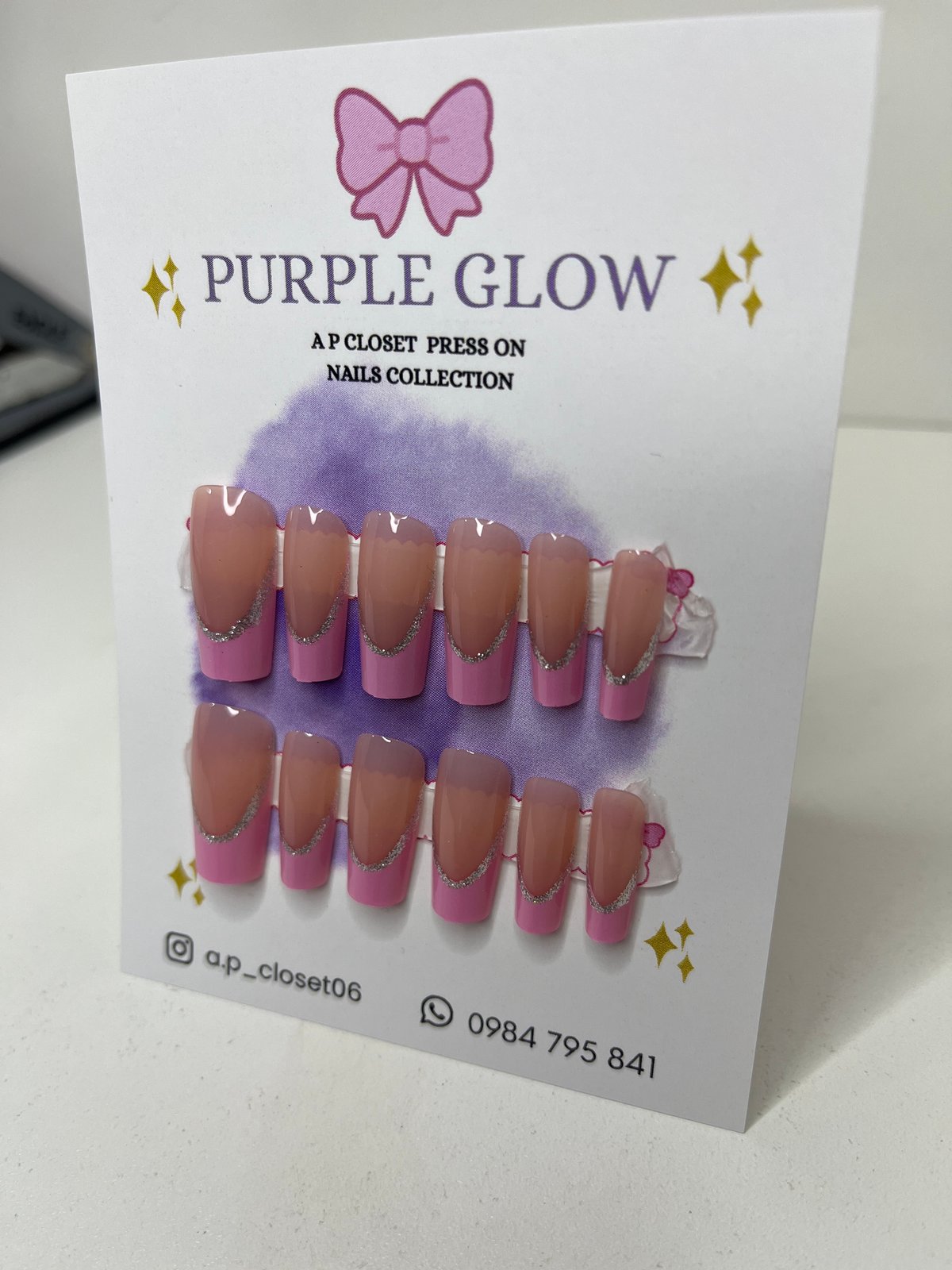 Press on nails cuadrado largo - 2