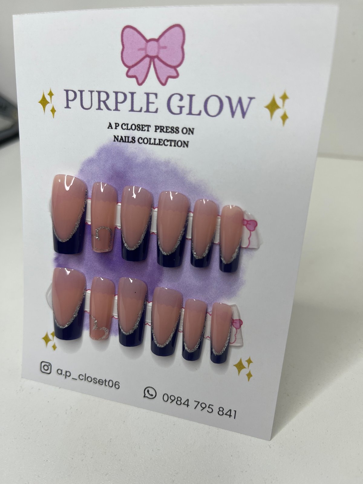 Press on nails cuadrado largo - 2