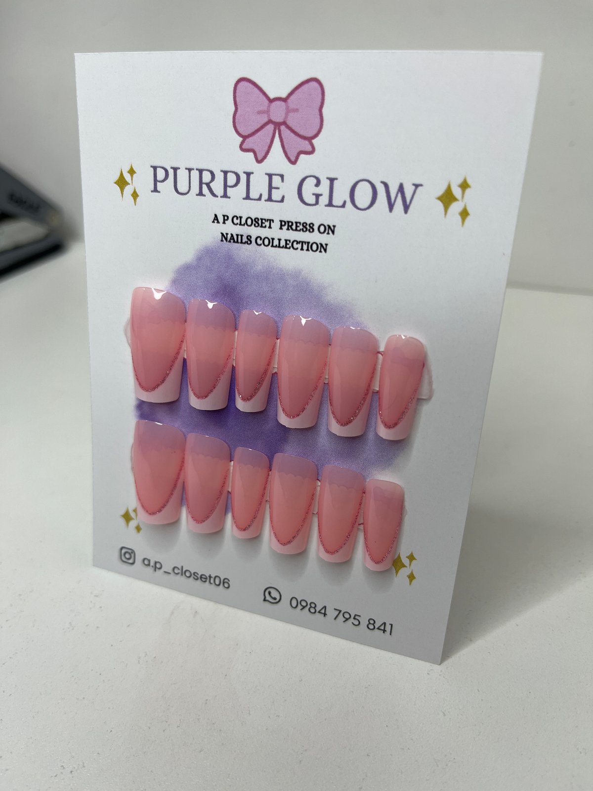 Press on nails cuadrado largo - 2