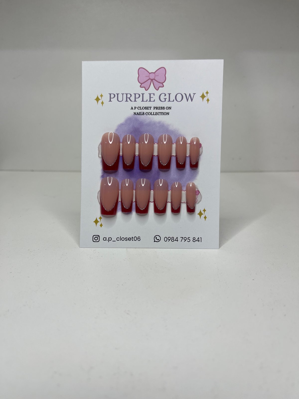 Press on nails cuadrado largo - 2