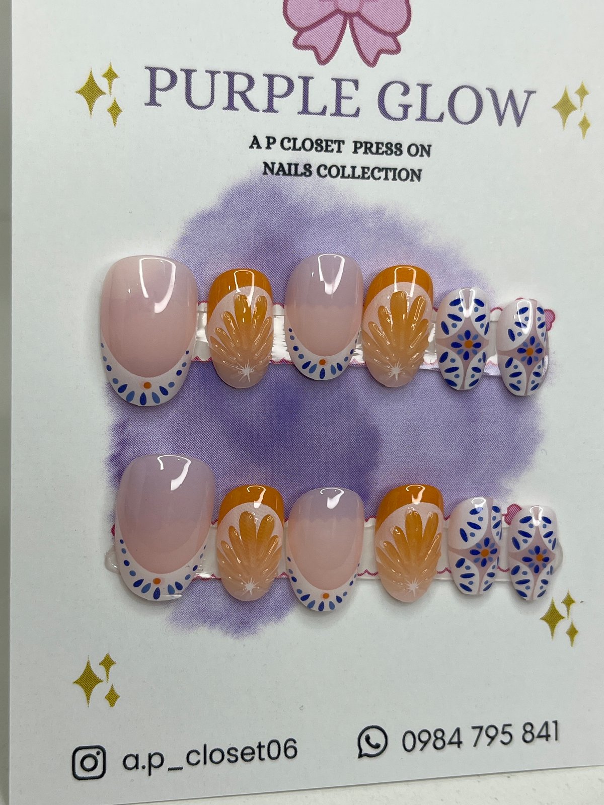 ᥫ᭡ Press on almendradas cortas - 2