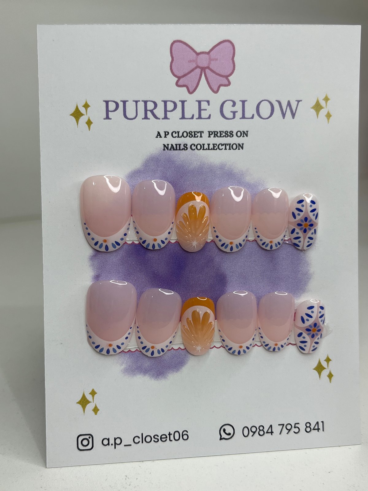ᥫ᭡ Press on almendradas cortas - 2
