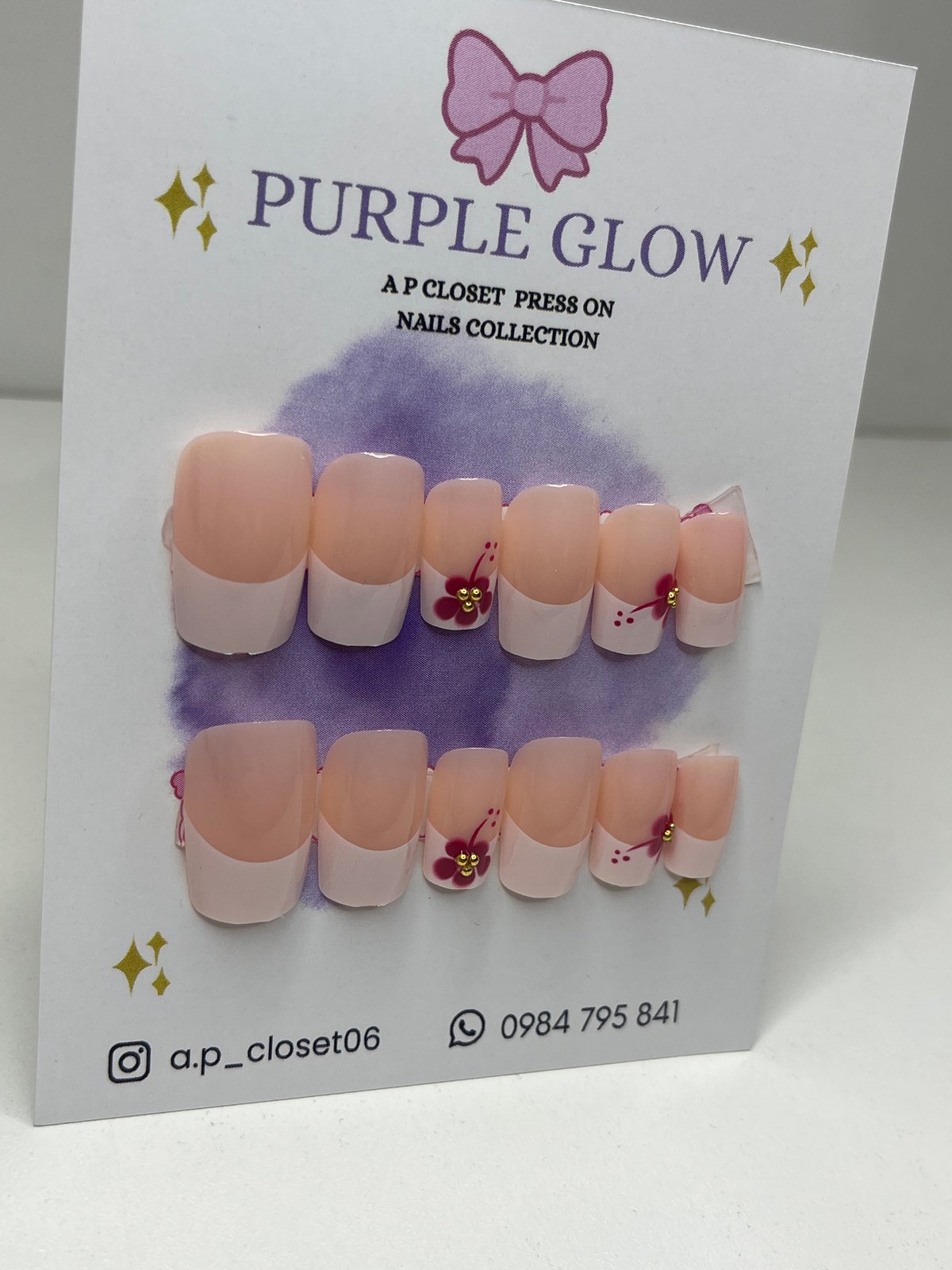 ᥫ᭡ Uñas press on Cuadradas cortas - 2