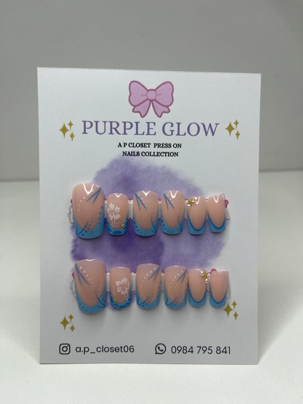 ᥫ᭡ Uñas press on Cuadradas cortas