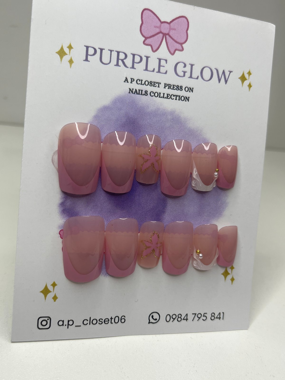 ᥫ᭡ Uñas press on Cuadradas cortas - 2