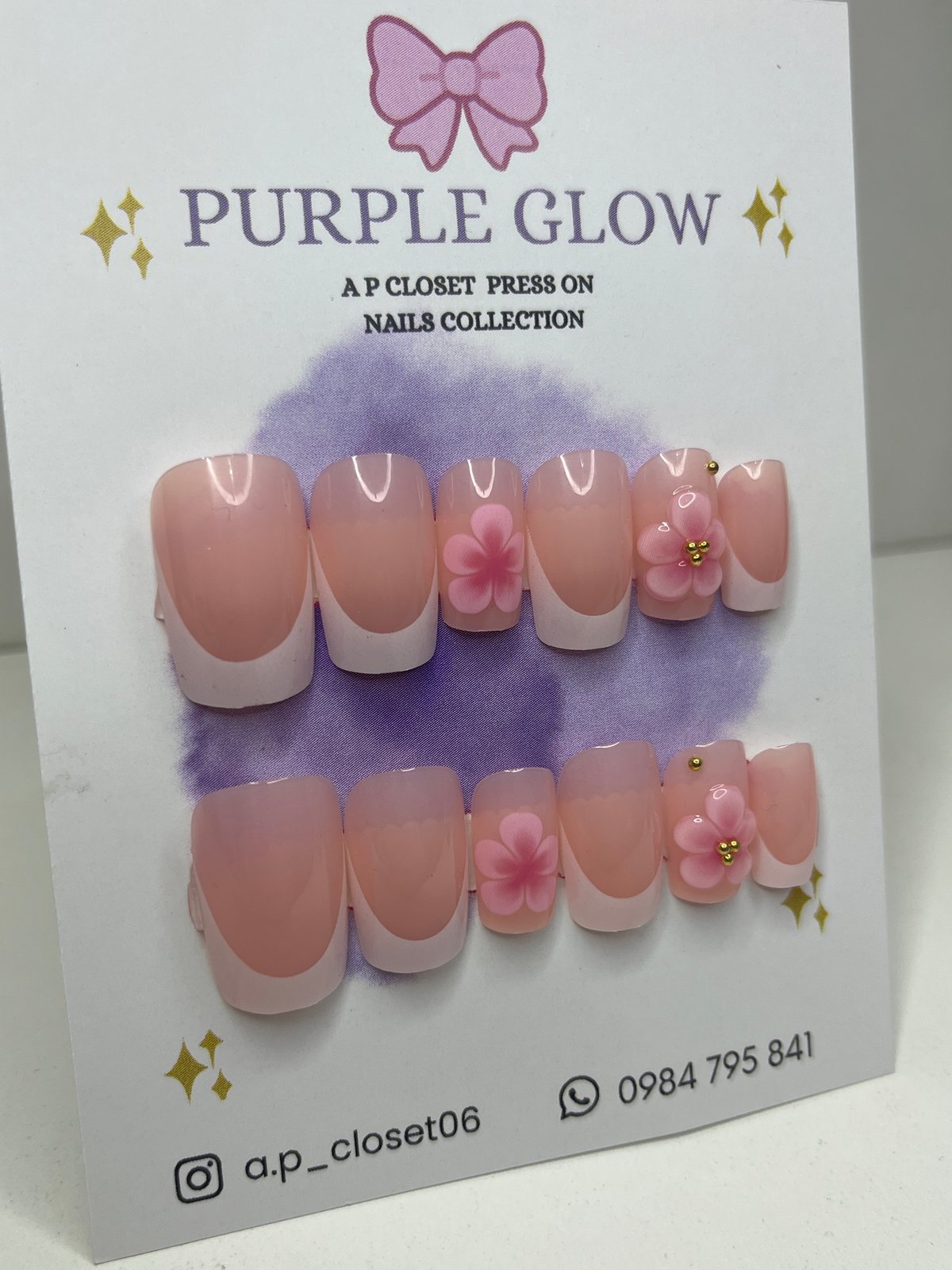 ᥫ᭡ Uñas press on Cuadradas cortas - 2