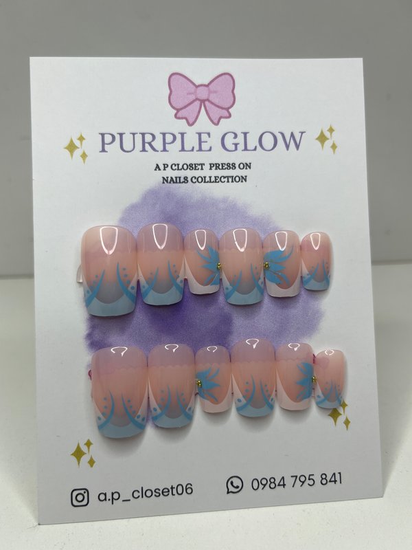 ᥫ᭡ Uñas press on Cuadradas cortas