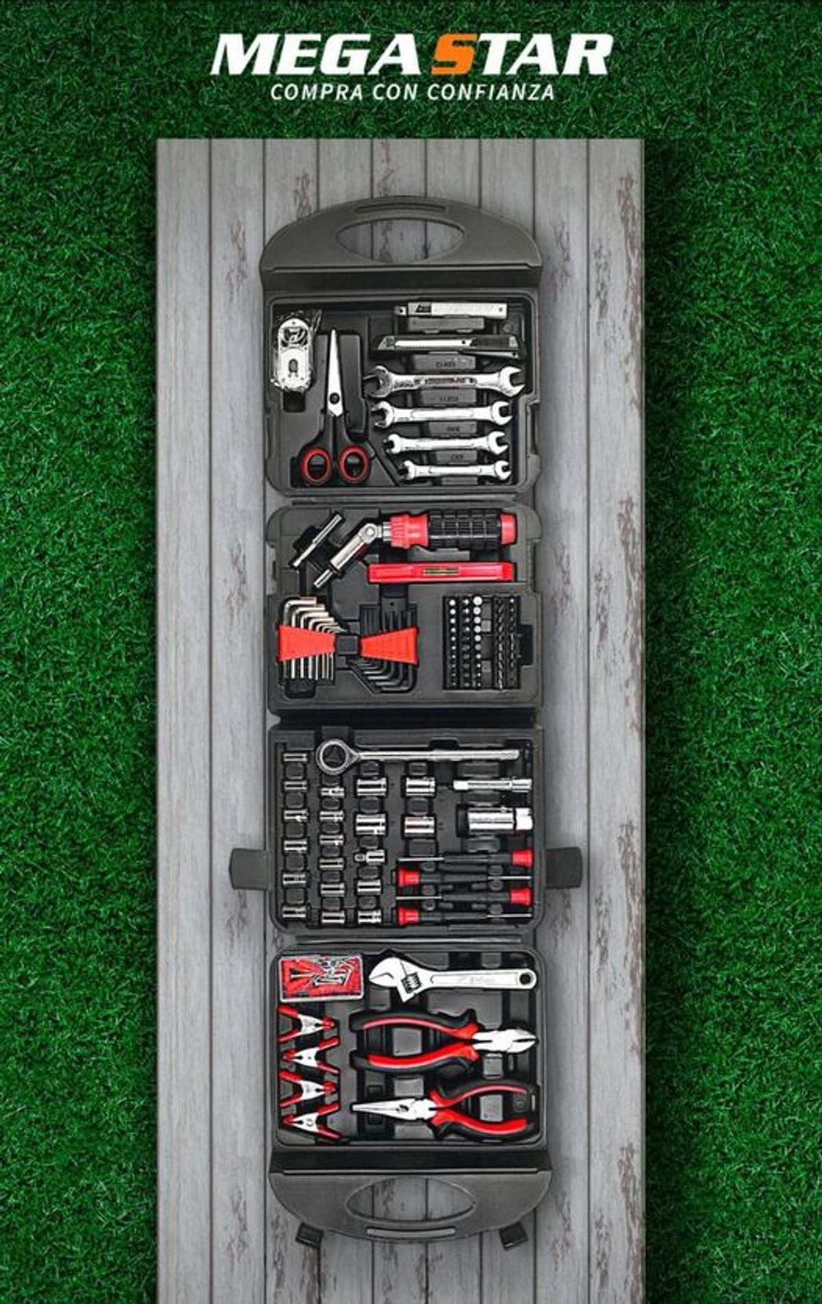 Kit Herramientas 189 Pz Ym777 Mega Star