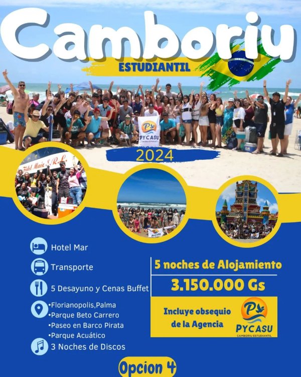 Viaje de egresados a Camboriu 