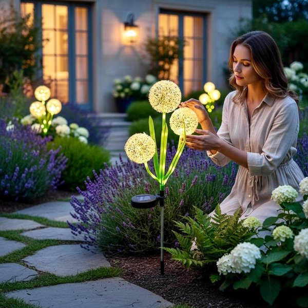 Luz solar decorativa para jardín 