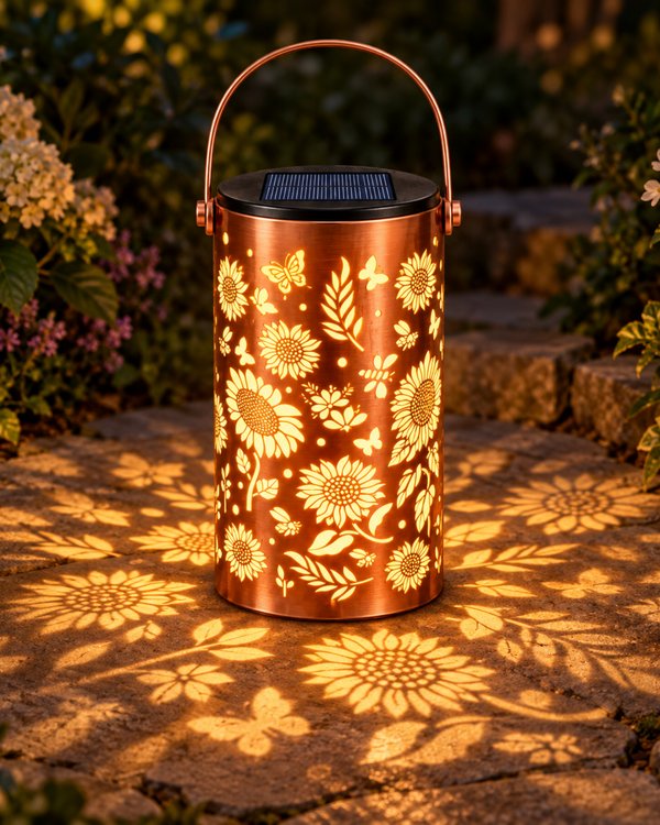 Lámpara solar Girasoles