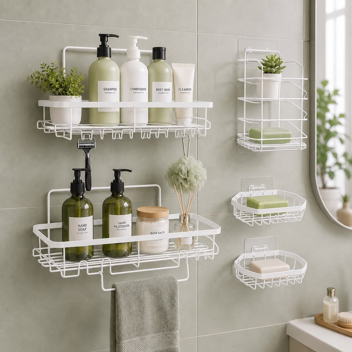 Organizador para baño 5 piezas IT45 - 2