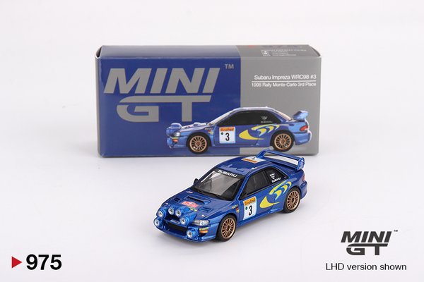 MINI GT - Subaru Impreza WRC98 1998 Rally Monte-Carlo 3rd Place #975