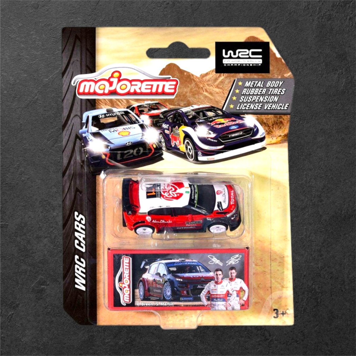 MAJORETTE - Citroën C3 2018 WRC N° 11 Craig Breen WRC