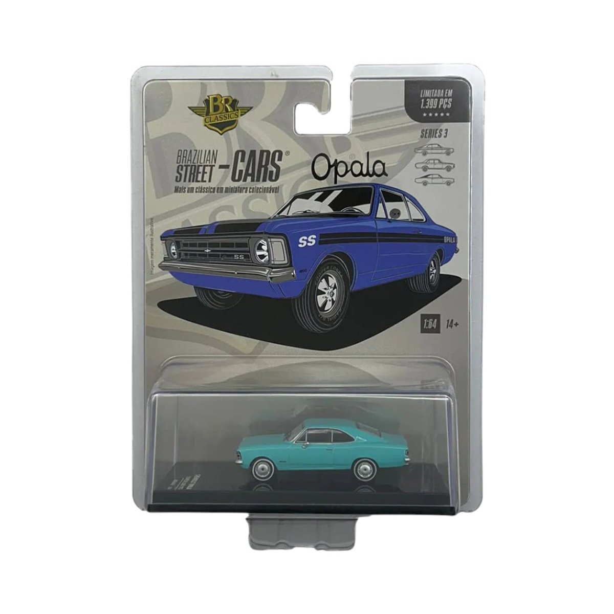 BR Classics - Chevrolet Opala Coupé De Luxo 1972  - Turquesa