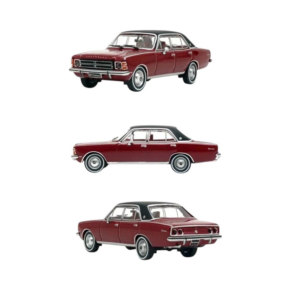 BR Classics - Chevrolet Opala Sedan Comodoro 1978 - Bordo - 2