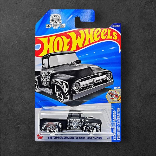 Hot Wheels Custom '56 Ford Truck - Negro