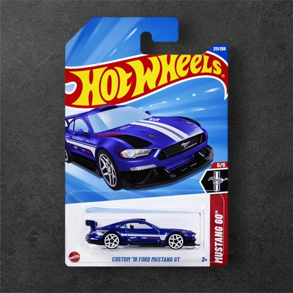 Hot Wheels Custom '18 Ford Mustang GT - Azul