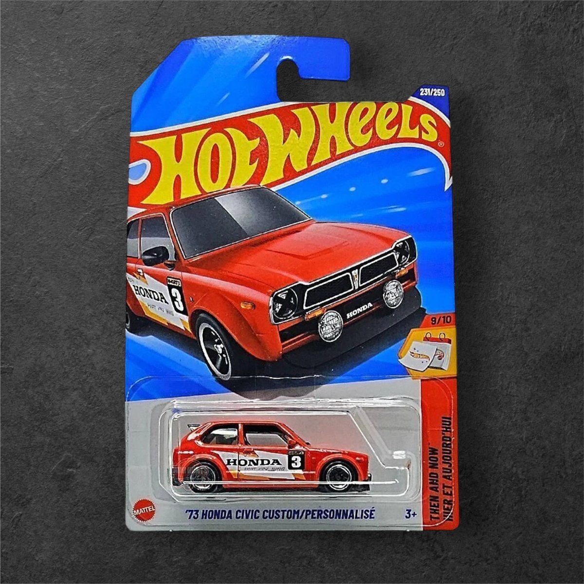 Hot Wheels '73 Honda Civic Custom -Rojo