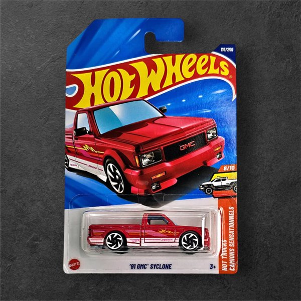 Hot Wheels '91 GMC Syclone - Rojo