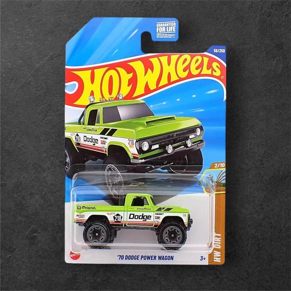 Hot Wheels  '70 Dodge Power Wagon - Verde