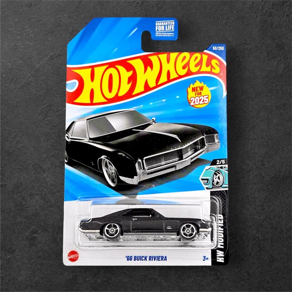 Hot Wheels  '66 Buick Riviera - Negro