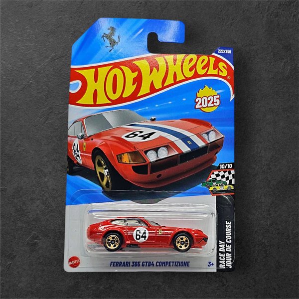 Hot Wheels Ferrari 365 GTB4 Competicione - Rojo