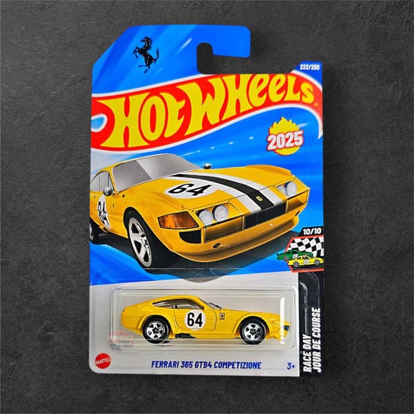 Hot Wheels Ferrari 365 GTB4 Competizione - Amarillo