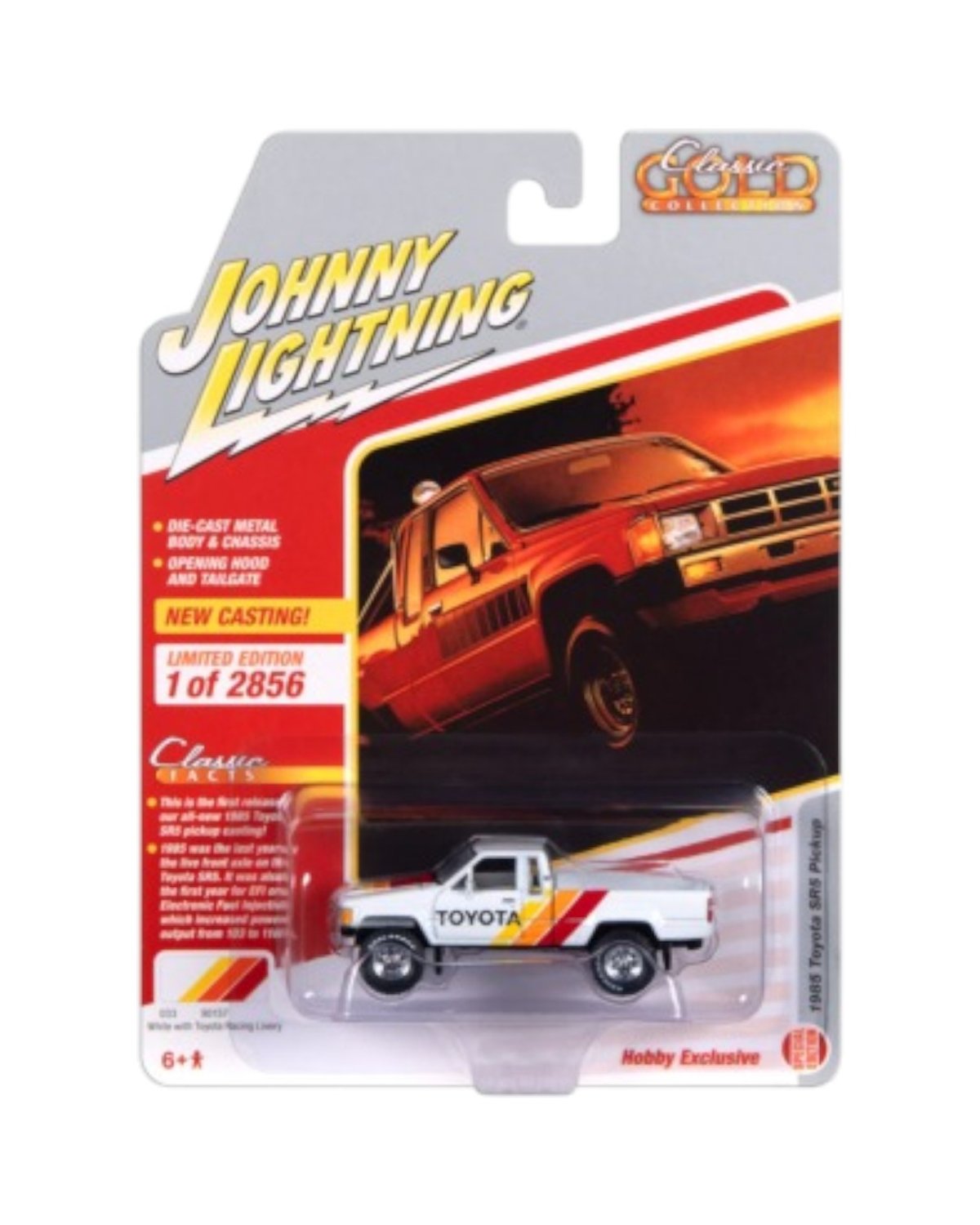 Johnny Lightning - 1985 Toyota SR5 Pickup - White - Classic Gold