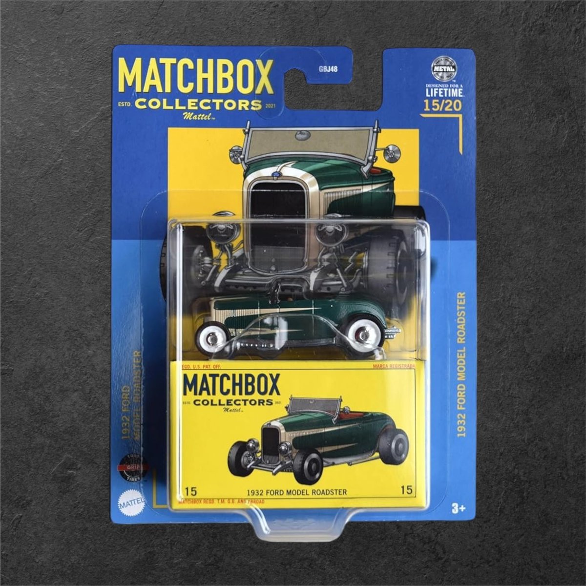Matchbox - 932 Ford Model Roadster Green - Matchbox Collectors 