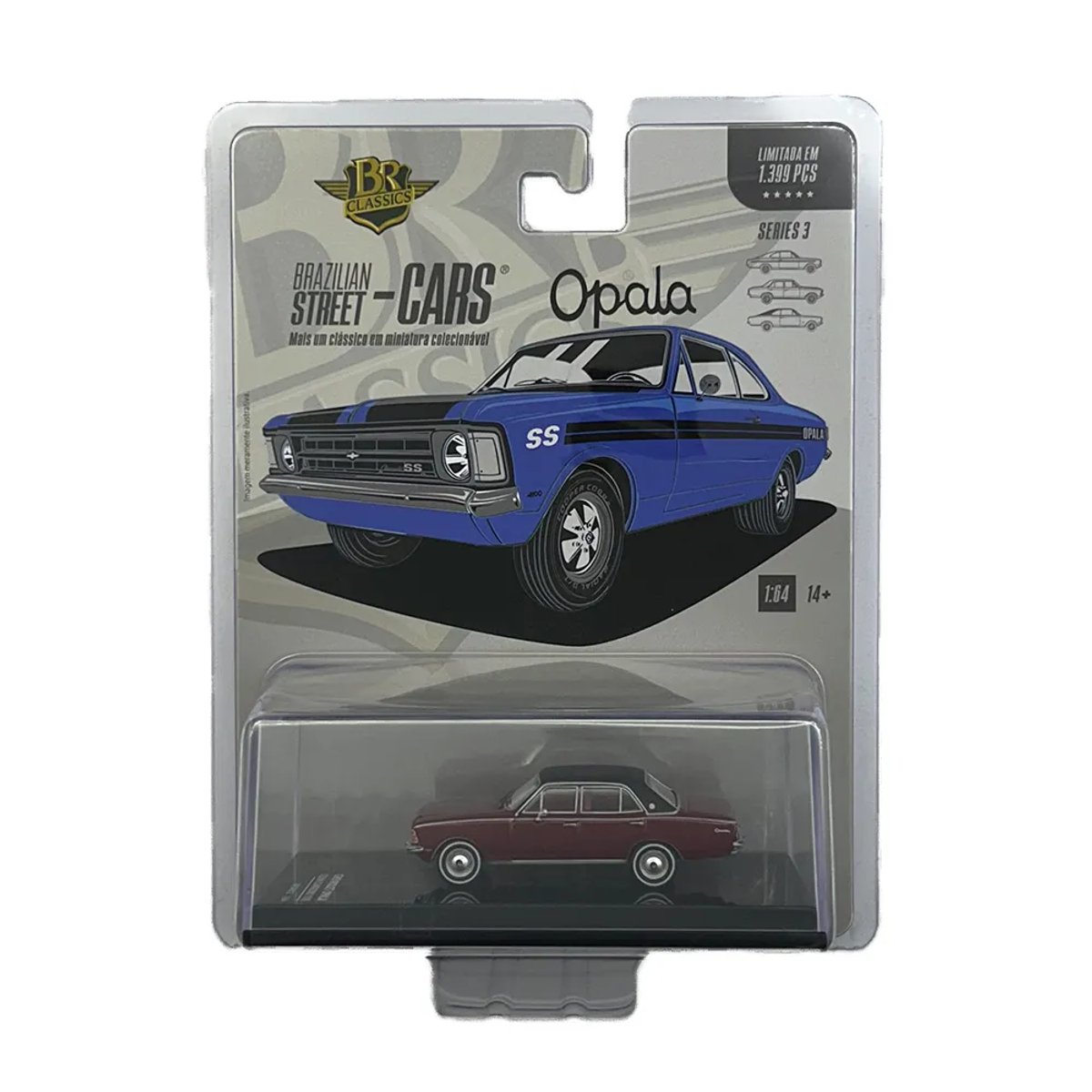 BR Classics - Chevrolet Opala Sedan Comodoro 1978 - Bordo