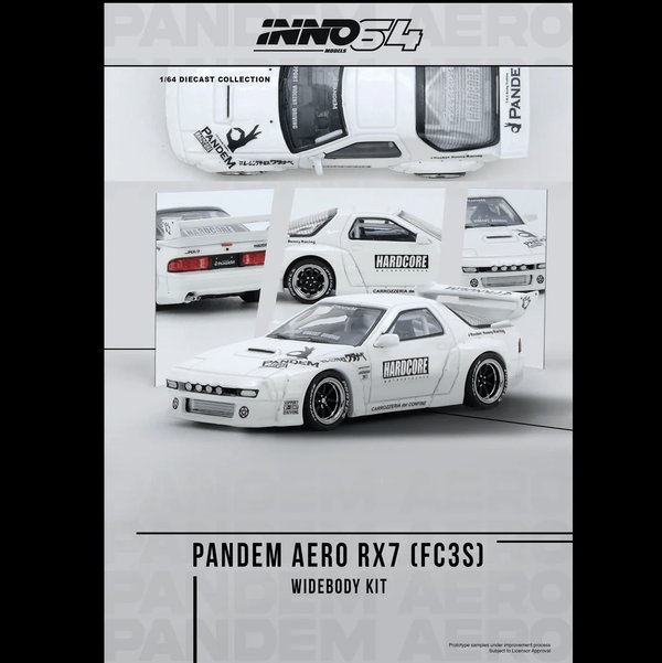 INNO 64 - Mazda RX7 FC3S White PANDEM AERO 