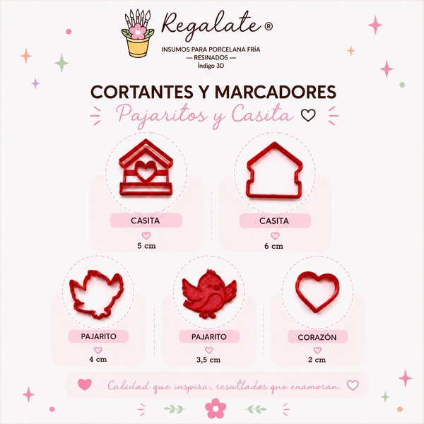 Cortante Casita pajaritos 