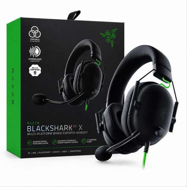 Auricular Razer BlackShark V2 X - 3.5MM (Negro)