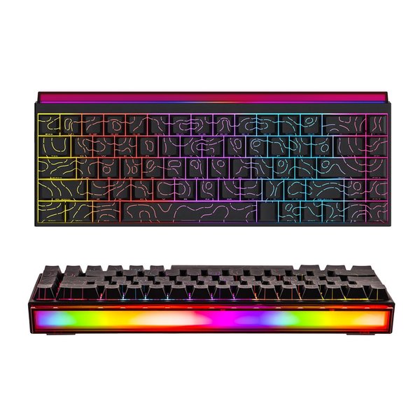 Teclado Mecánico Ajazz x Nacodex NK68 65% - Switch Red (Negro)