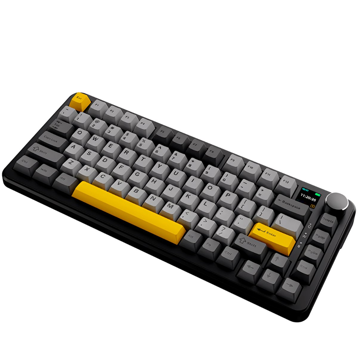 Teclado Gamer Ajazz x Nacodexx AF82 - Inálambrico - Formato 75% (Negro y Gris) - 2