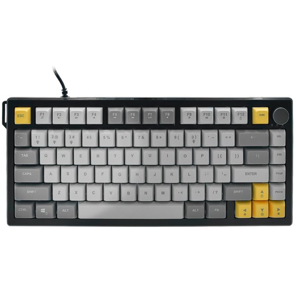 Teclado Gamer Ajazz AF82 - Formato 75% - USB (Negro y Gris)