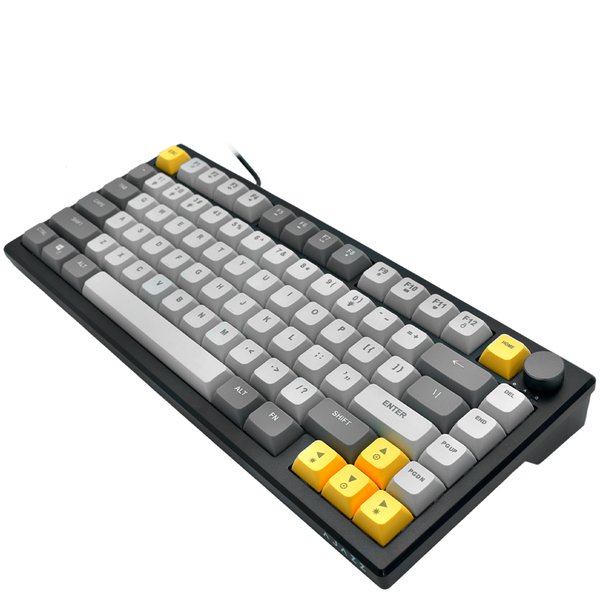 Teclado Gamer Ajazz AF82 - Formato 75% - USB (Negro y Gris)