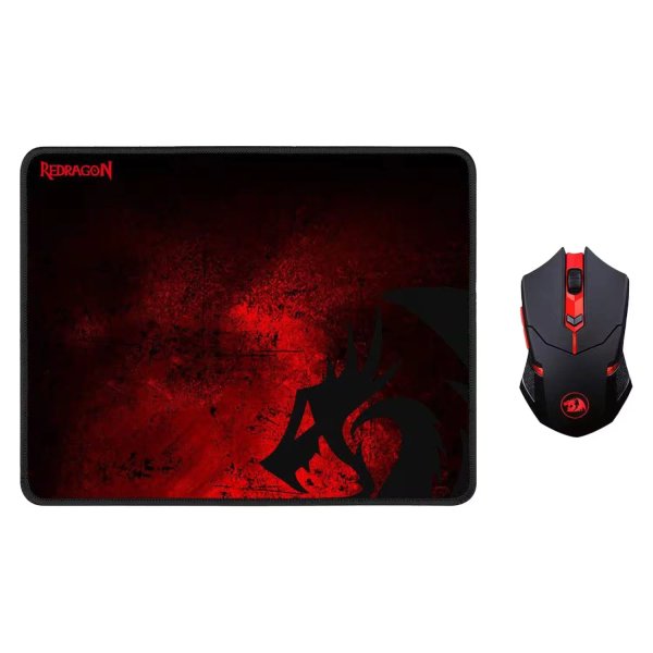 Kit Gamer Mouse Inalámbrico Redragon + Mousepad M601WL-BA 