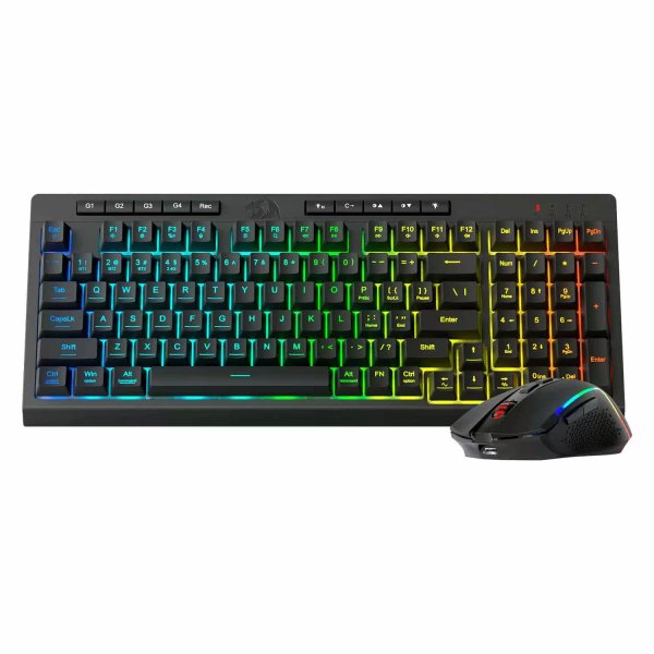 Kit Gamer Inalámbrico Teclado + Mouse Redragon Rylo Pro S142 