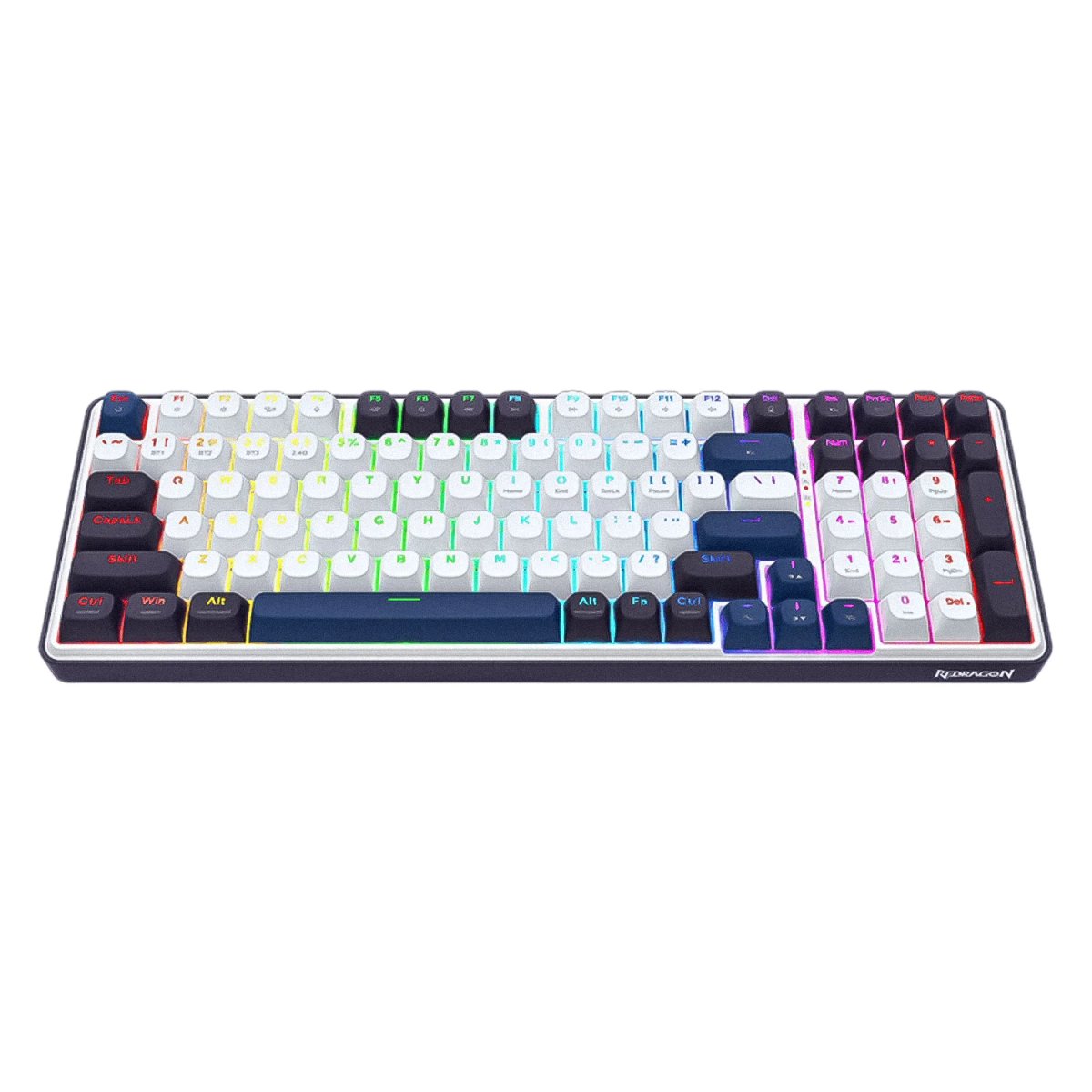 Teclado Gamer Redragon Faye Pro K744 Inalámbrico - Blanco - 2