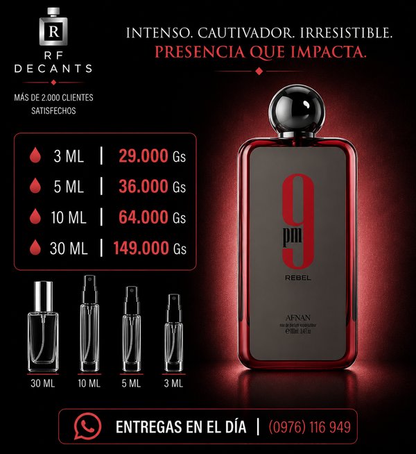 Afnan 9Pm Rebel Edp