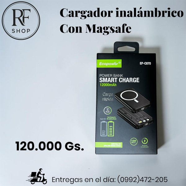 Cargador Inalambrico Ecopower Magsafe
