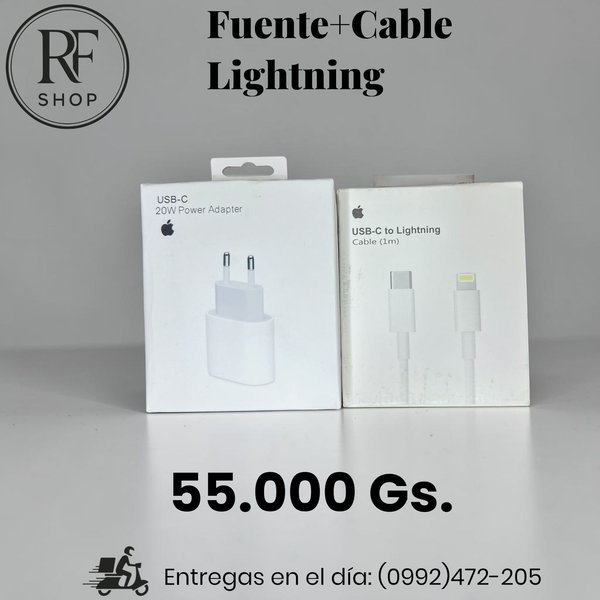 Fuente+Cable Lightning