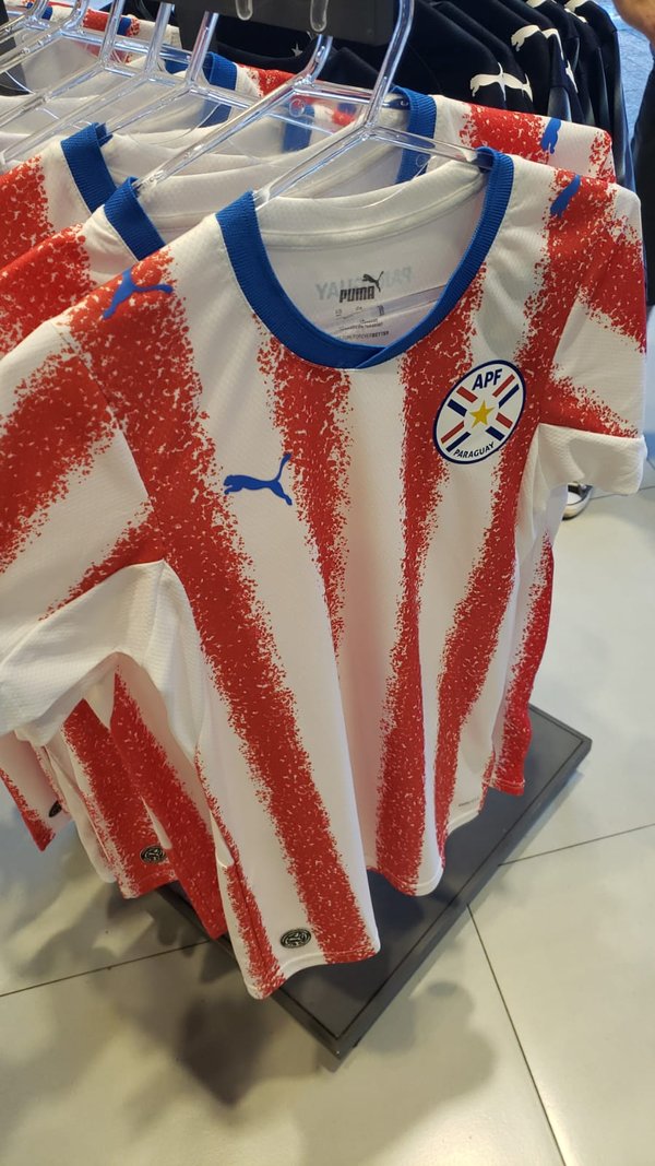 Camiseta oficial de la selección de Paraguay  con calidad tailannueva versión C" 