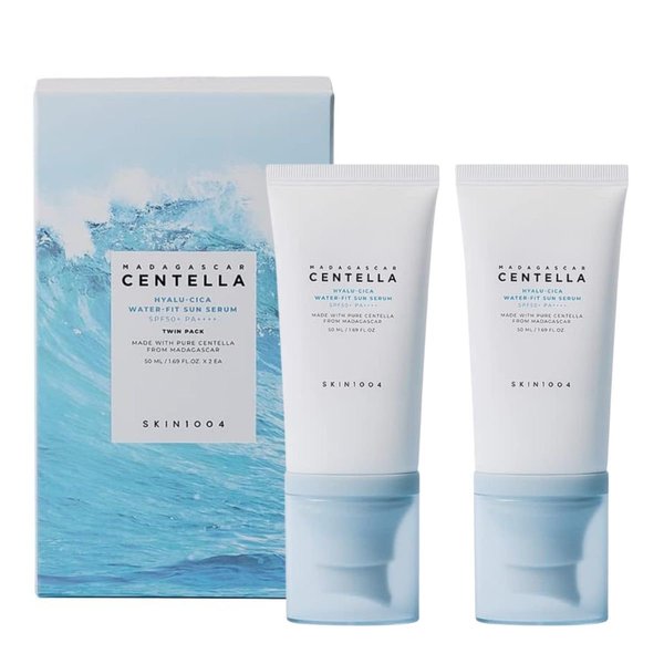 ☀️ SKIN1004 Madagascar Centella Hyalu-Cica Water-Fit Sun Serum SPF50+ PA++++ (Twin Pack)