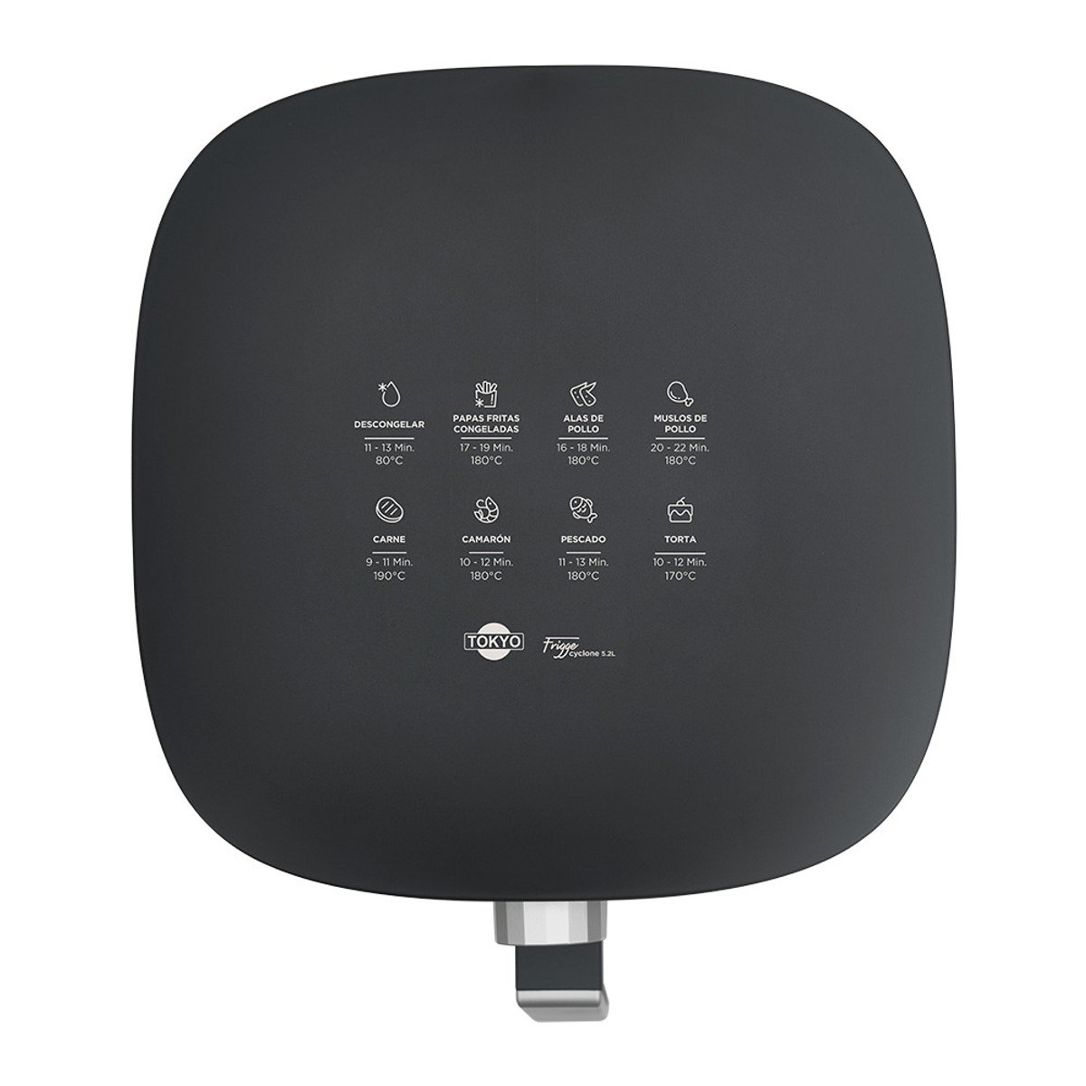 AIR FRYER TOKYO FRIGGE CYCLONE 5,2L 200°C ANTIADHERENTE TIMER 60 MIN - 2