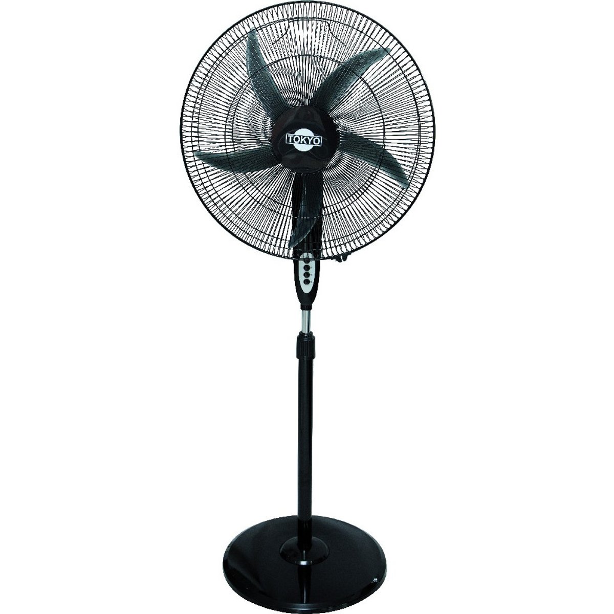 VENTILADOR TOKYO DE PIE NEGRO BRAVISIMO 3 VEL.20-BASE REDONDA - 3